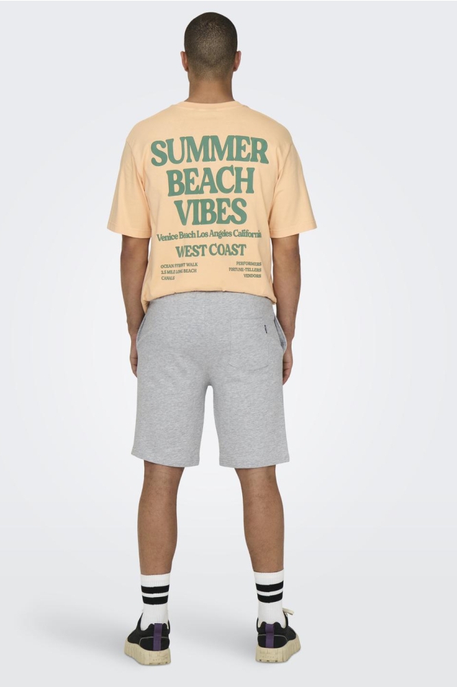 ONSNEIL LIFE SWEAT SHORTS 22015623 Light Grey Melange